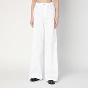 White Cotton Wide Trousers — DEPARTMENT 5 Misa