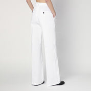 White Cotton Wide Trousers — DEPARTMENT 5 Misa