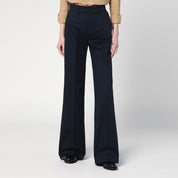 DÉPARTEMENT 5 Pantalon large en coton bleu marine Misa