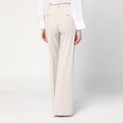 Misa grey mélange linen-blend trousers — DEPARTMENT 5