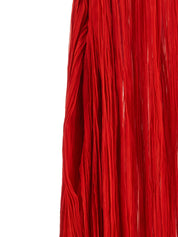 Federica Bonifaci Pleated Cape Dress - Red, One Size