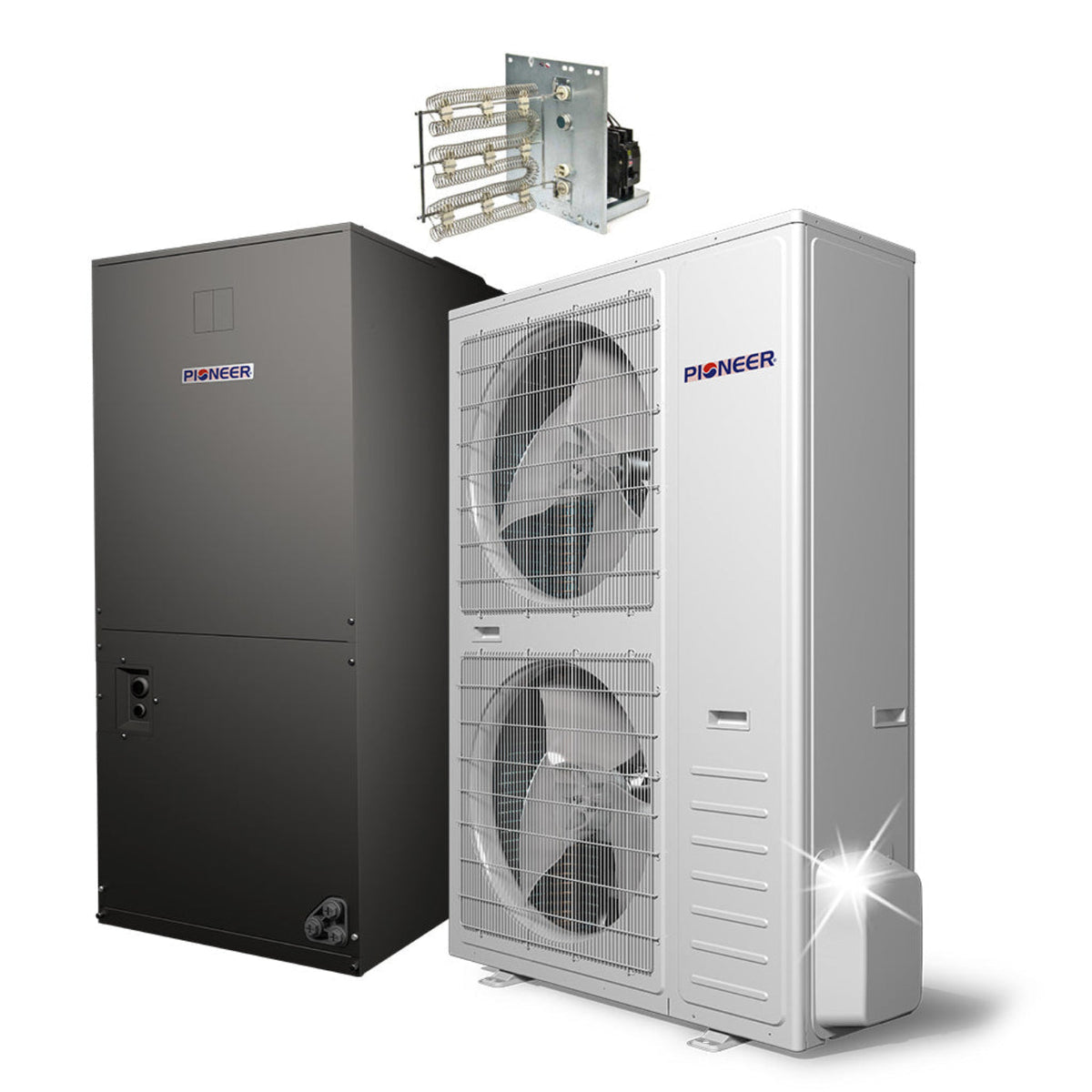 Pioneer 48,000 BTU 17.5 SEER2 Ducted Central Split Inverter+ Air Conditioner Heat Pump System, 2nd Generation - DYR4248GMFI18R