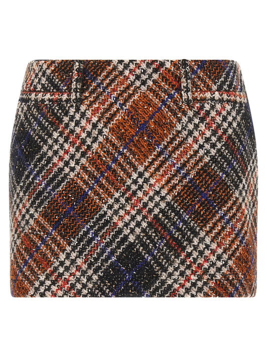 Missoni Tweed Skirt — Mini Wool Skirt (Multicolor)