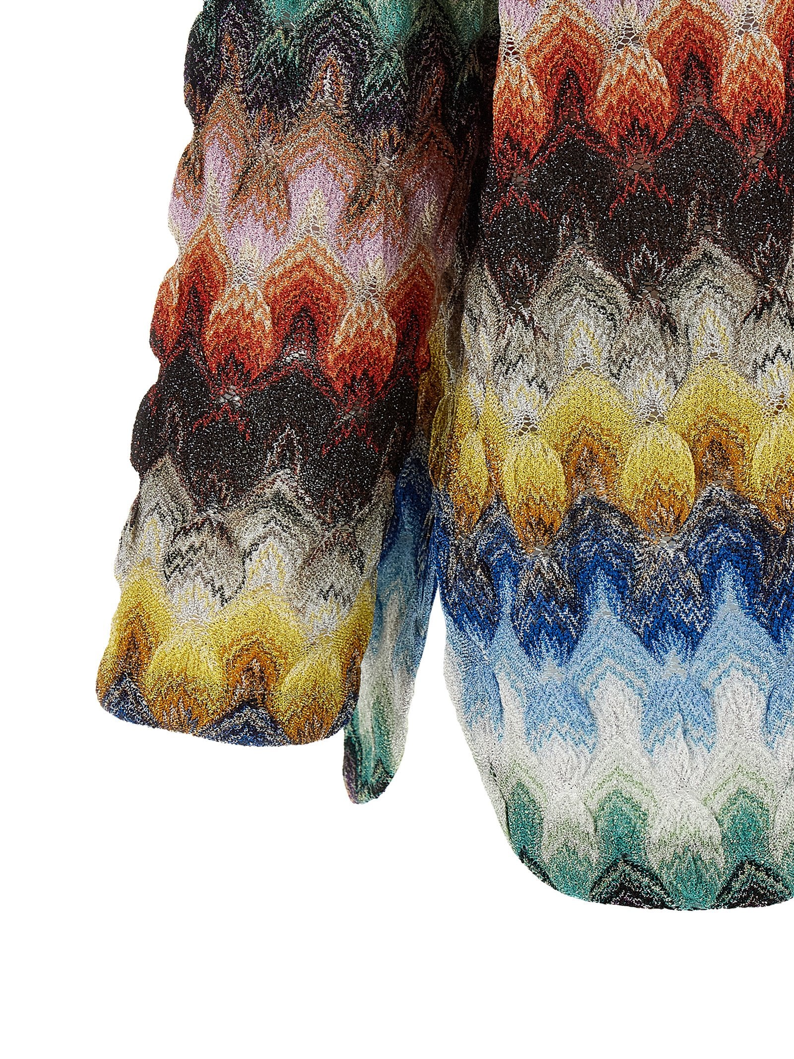 Missoni Knitted Blouse — Multicolor Lamé Knit (Women)