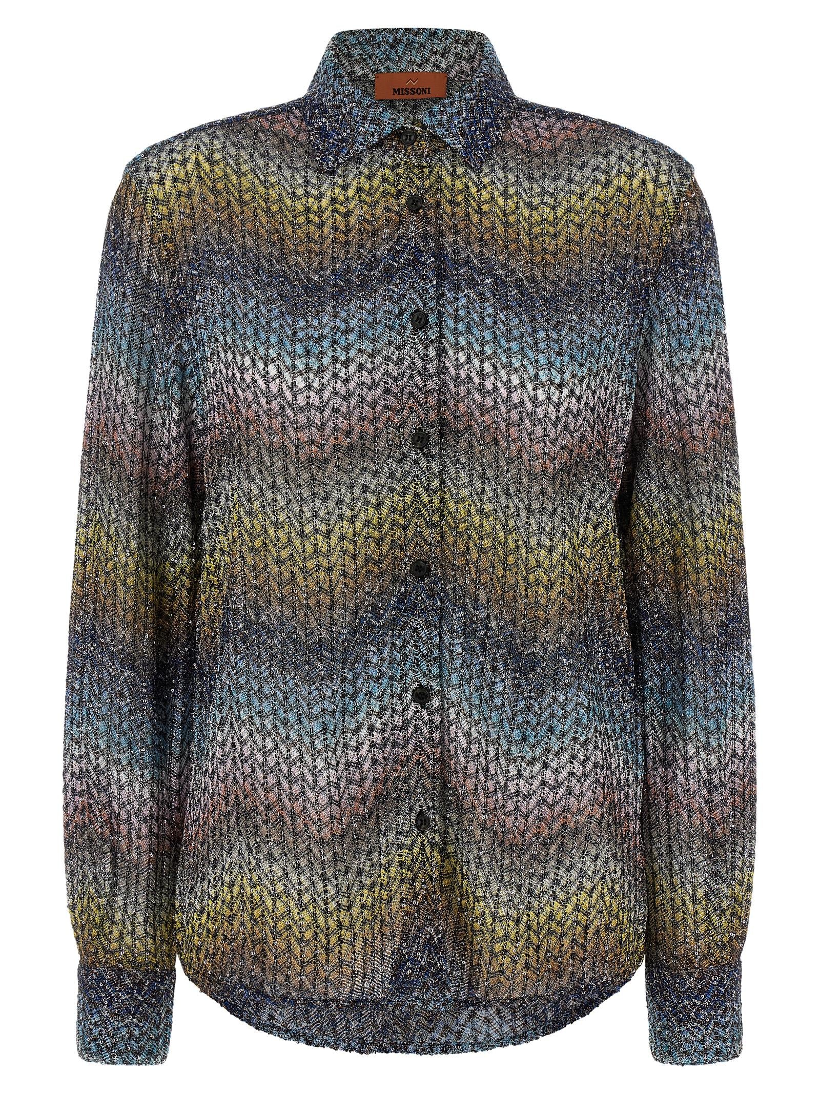 Missoni Lamé Viscose Shirt — Multicolor Women's Shirt