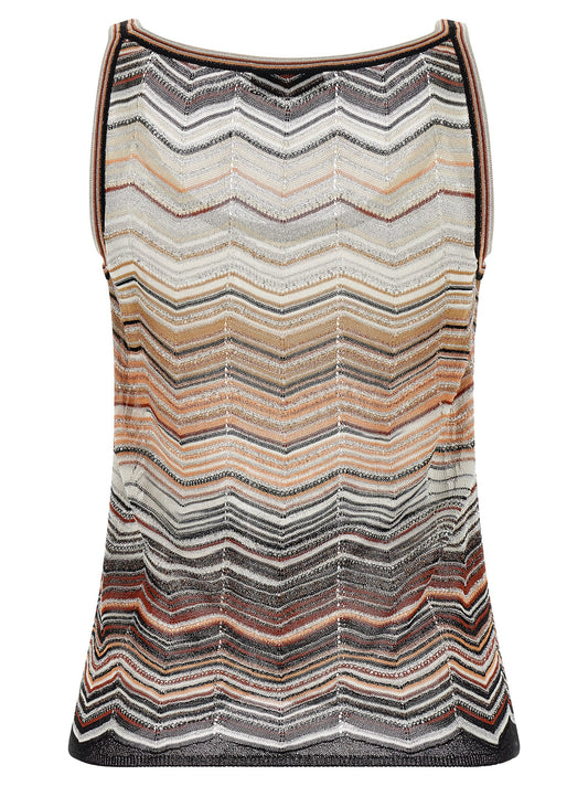 Missoni Tank Top Chevron Lamé — Women's Topwear