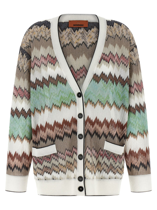 Missoni Snake Lamé Viscose Cardigan — Knitwear
