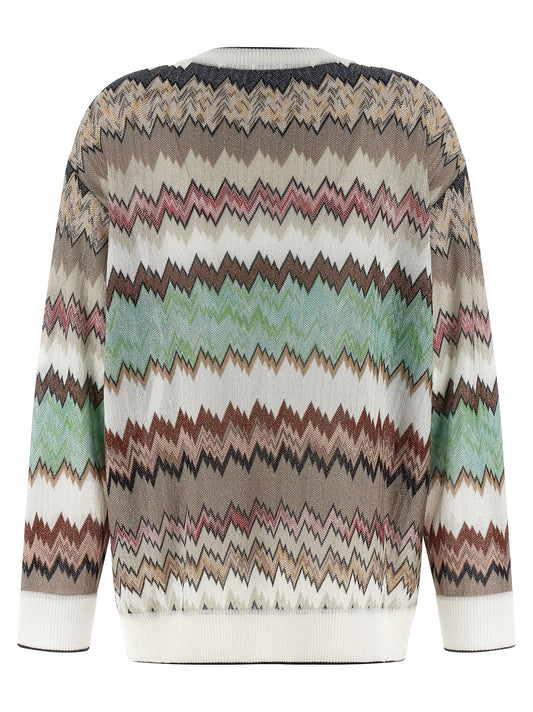 Missoni Snake Lamé Viscose Cardigan — Knitwear