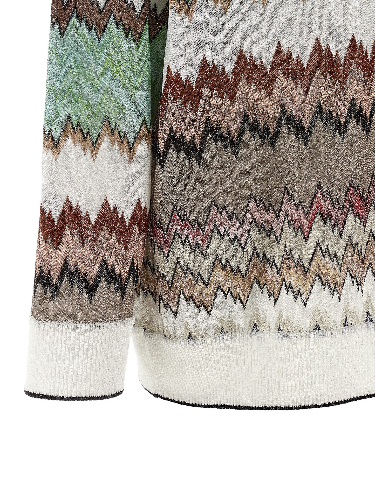 Missoni Snake Lamé Viscose Cardigan — Knitwear