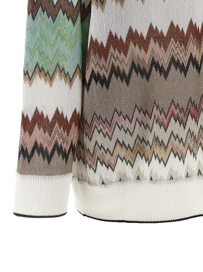 Missoni Snake Lamé Viscose Cardigan — Knitwear
