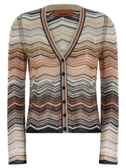 Missoni Chevron Lamé Cardigan – Women's Knitwear