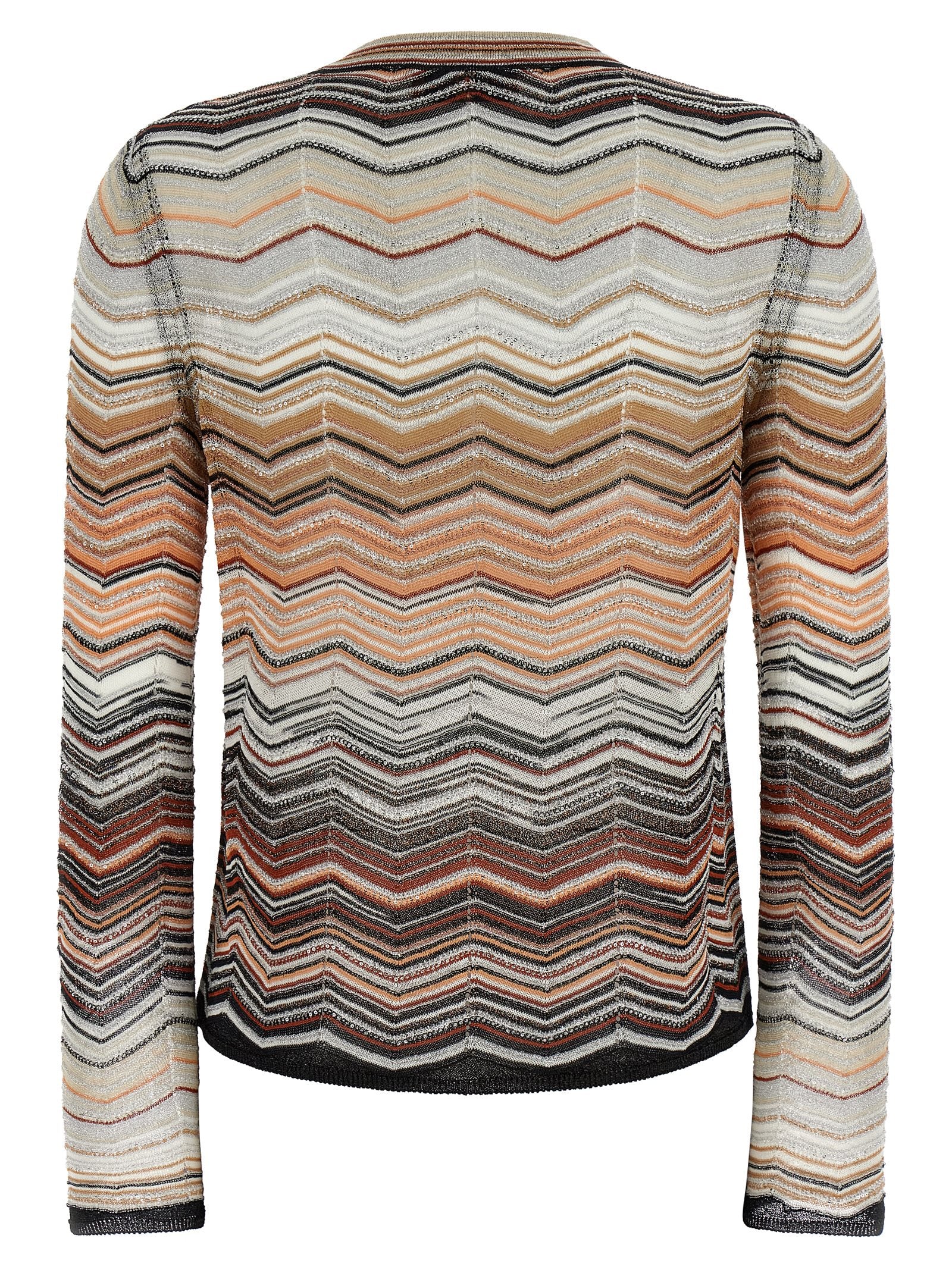 Missoni Chevron Lamé Cardigan – Women's Knitwear
