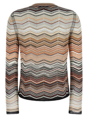 Missoni Chevron Lamé Cardigan – Women's Knitwear