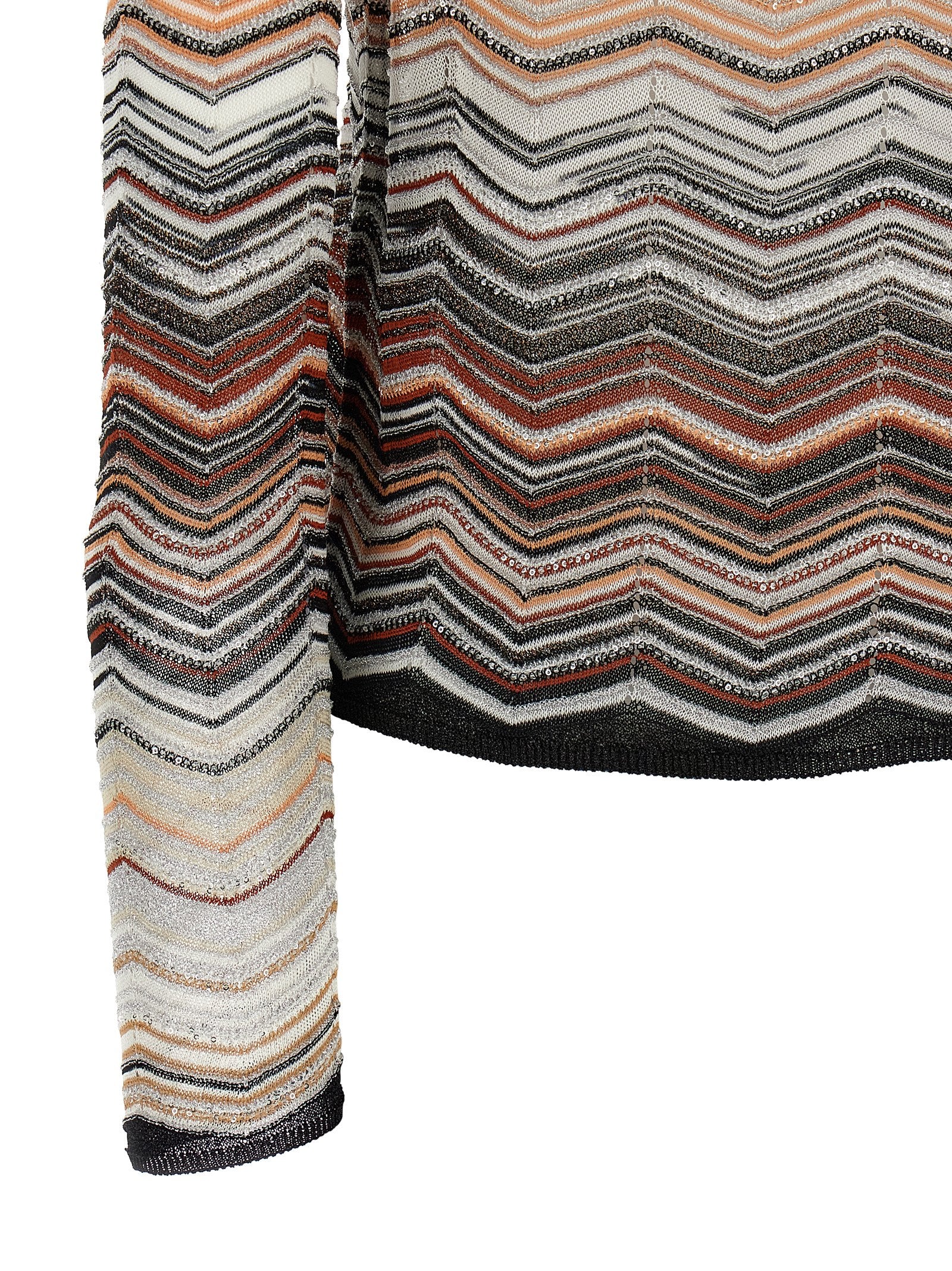 Missoni Chevron Lamé Cardigan – Women's Knitwear
