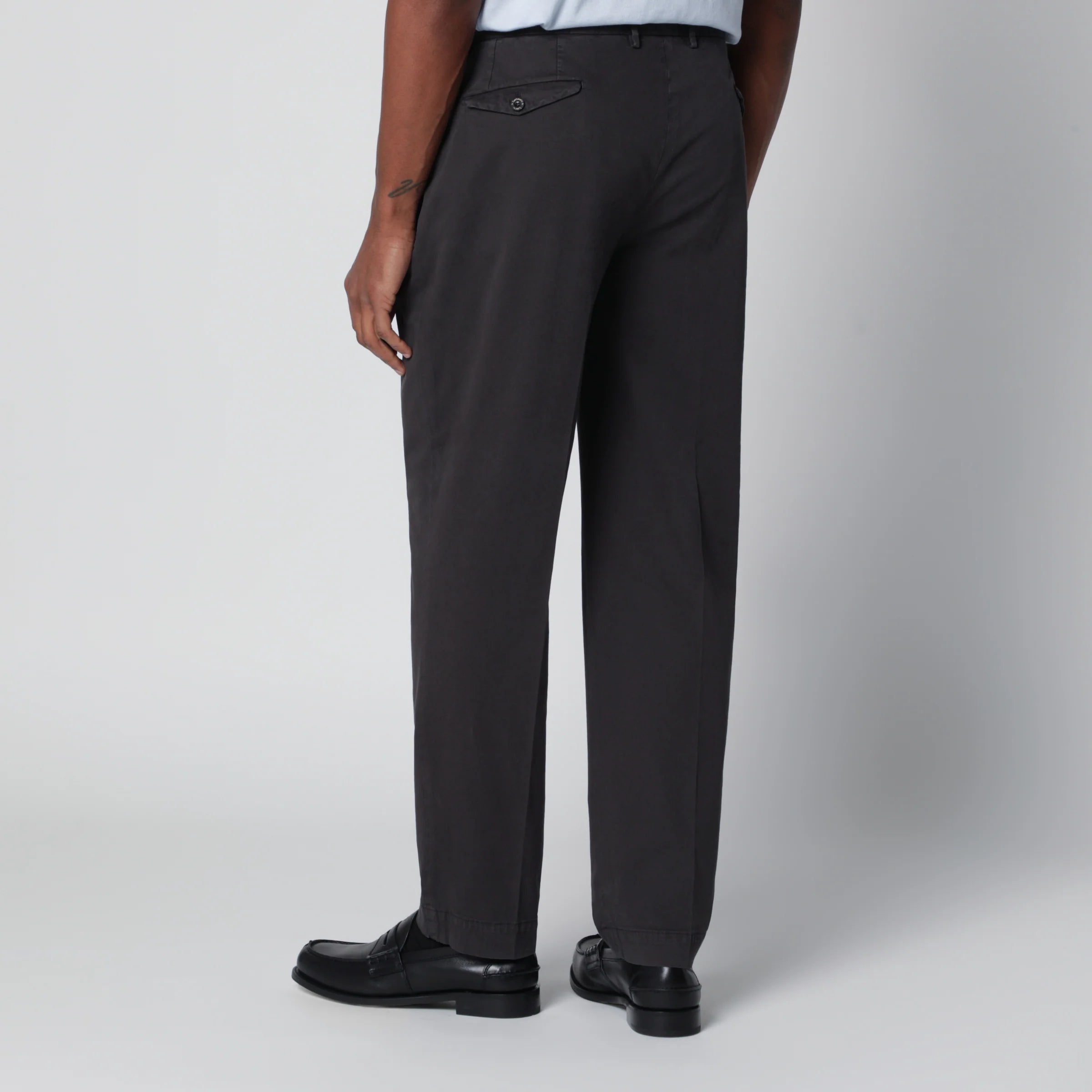 Santaniello Black cotton trousers