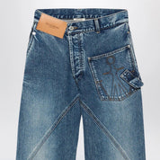 J.W. Anderson Mid-Blue Twisted-Denim Jeans for Men