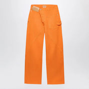 J.W. Anderson Bright Orange Twisted-Denim Jeans — Women