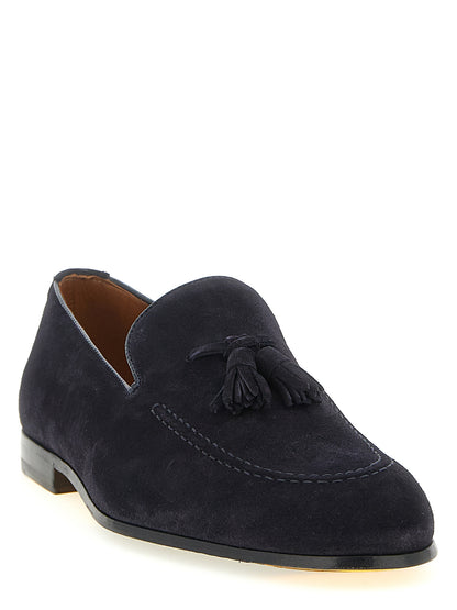 Doucal's Adler Moccasins — Men's Blue Loafers