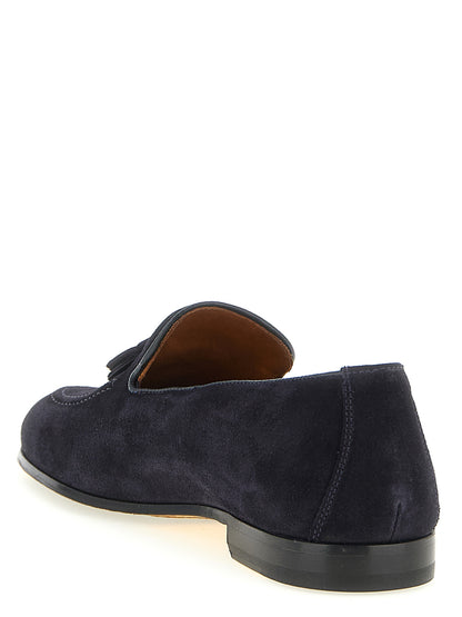 Doucal's Adler Moccasins — Men's Blue Loafers