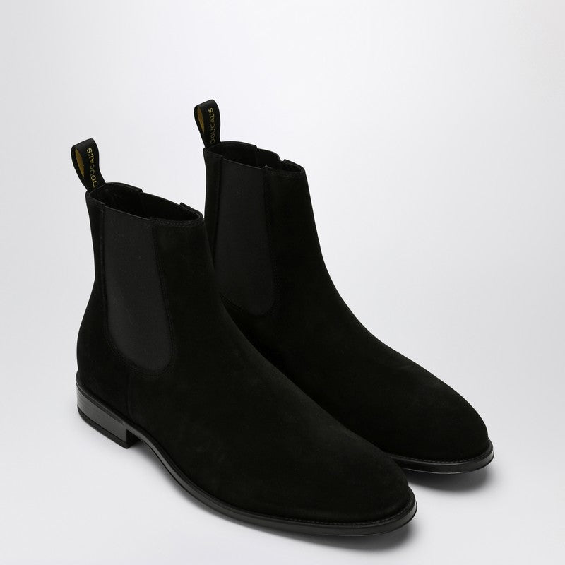 Bottine en daim noir Doucal's