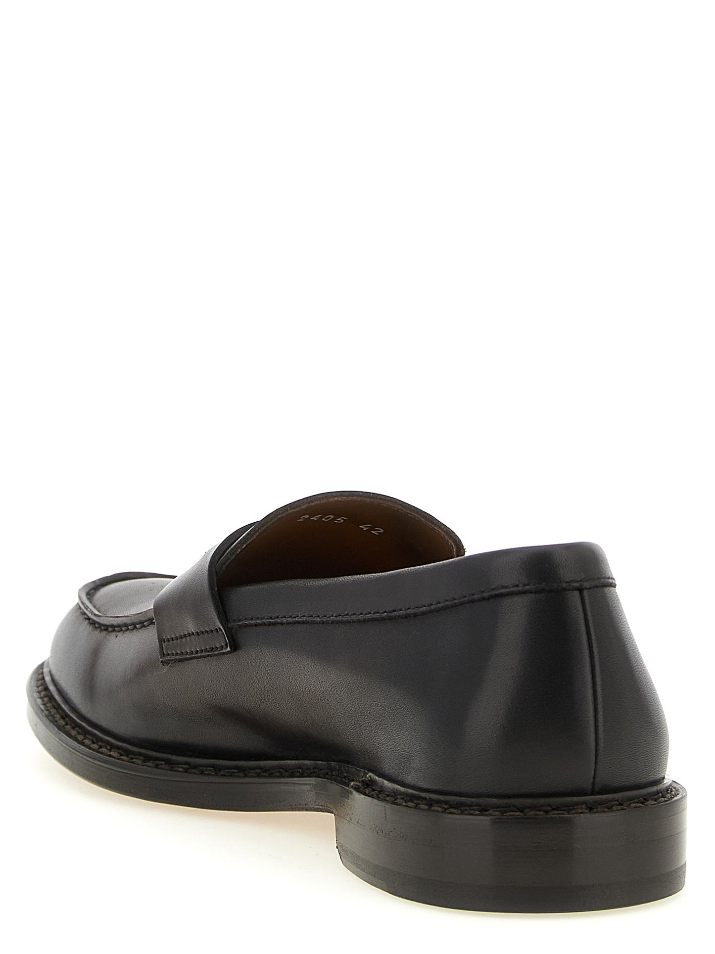 Doucal's Leather Moccasins — Brown Loafers for Men