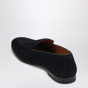Doucal''s Penny loafers in dark brown suede