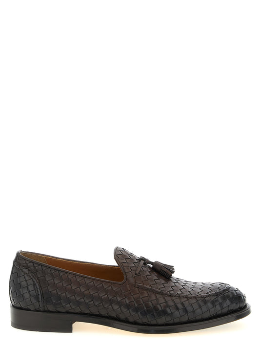 Doucal's Adler Moccasins — Brown Tassel Loafers