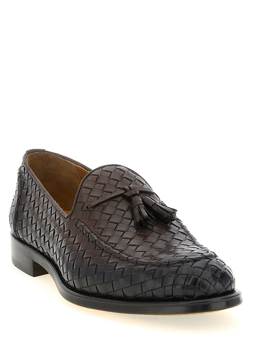 Doucal's Adler Moccasins — Brown Tassel Loafers