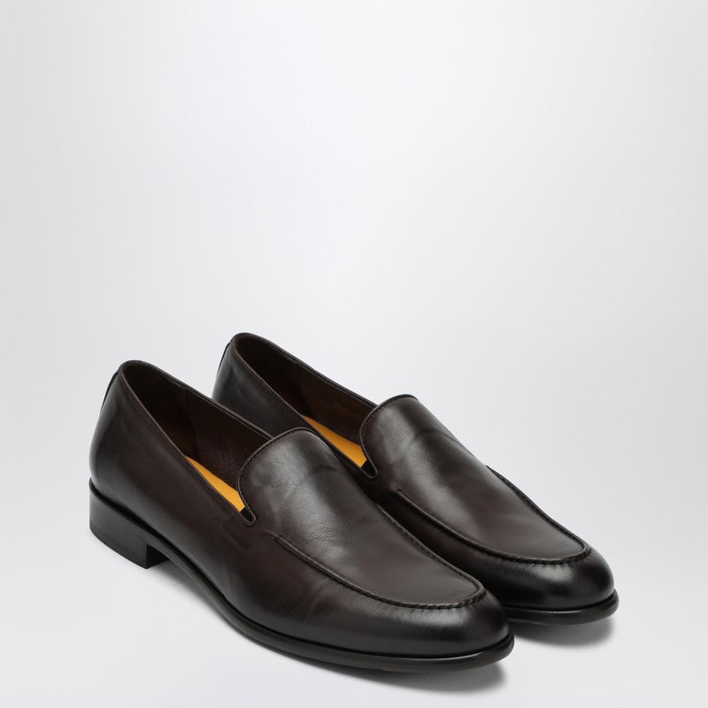 Mocassins en cuir marron foncé Doucal's