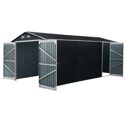 Chery Industrial [AS-IS] Metal Storage Shed 13x20ft, Classical Model - D_GP000049