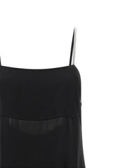 Peserico Aurea Dress — Satin Evening Gown, Black