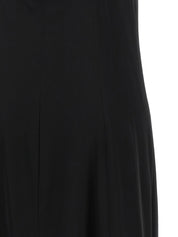 Peserico Aurea Dress — Satin Evening Gown, Black
