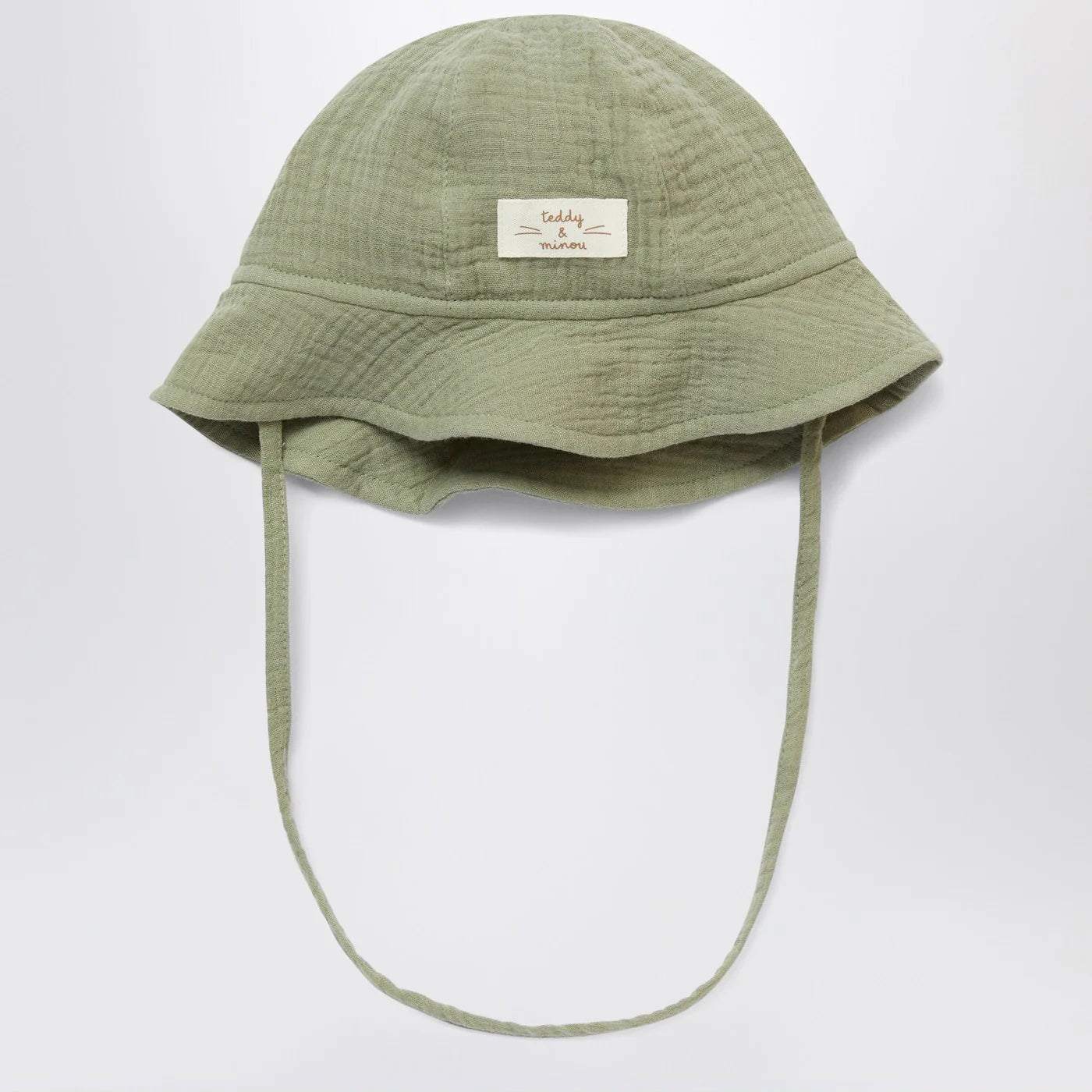 Teddy & Minou Sage Green Hat with Drawstring - New In