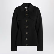 Sportmax Single-breasted black wool jacket