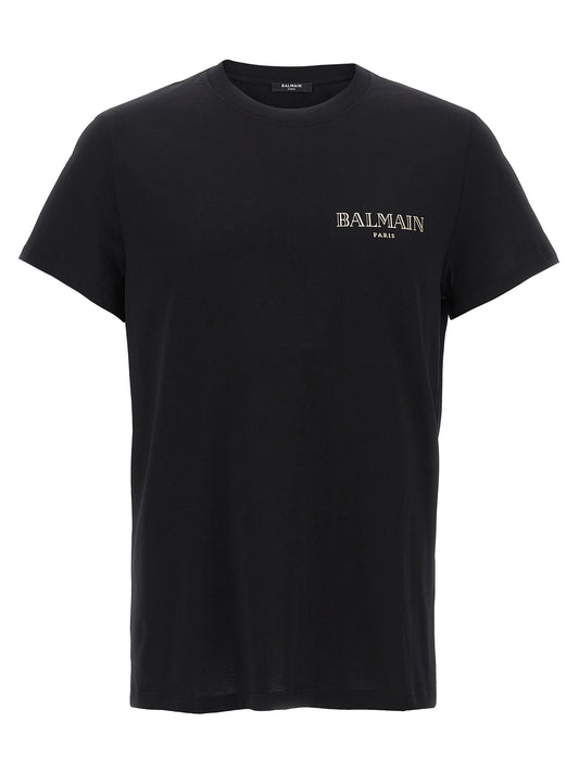 Balmain Vintage T-shirt — Men's Black Slim Fit Topwear