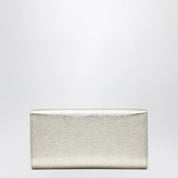 Jimmy Choo Emmie Brilliance fabric clutch in platinum ice