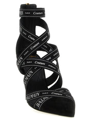Balmain Couture Ribbon-print Pumps