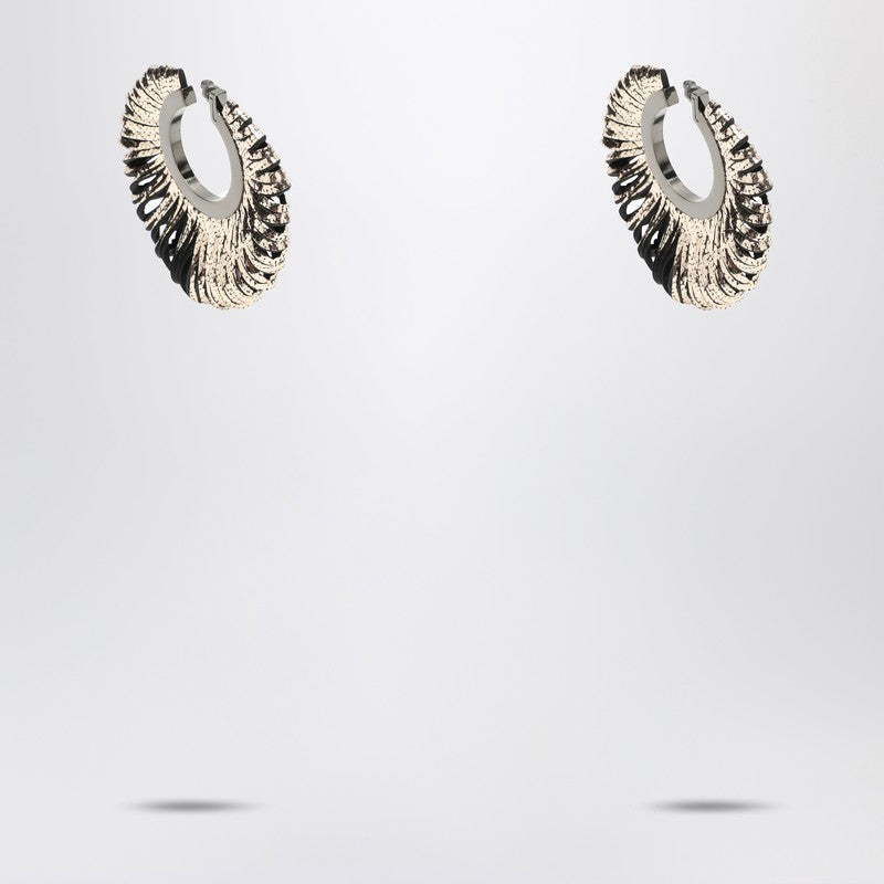 SO-LE STUDIO Gold metallic Revolve earrings