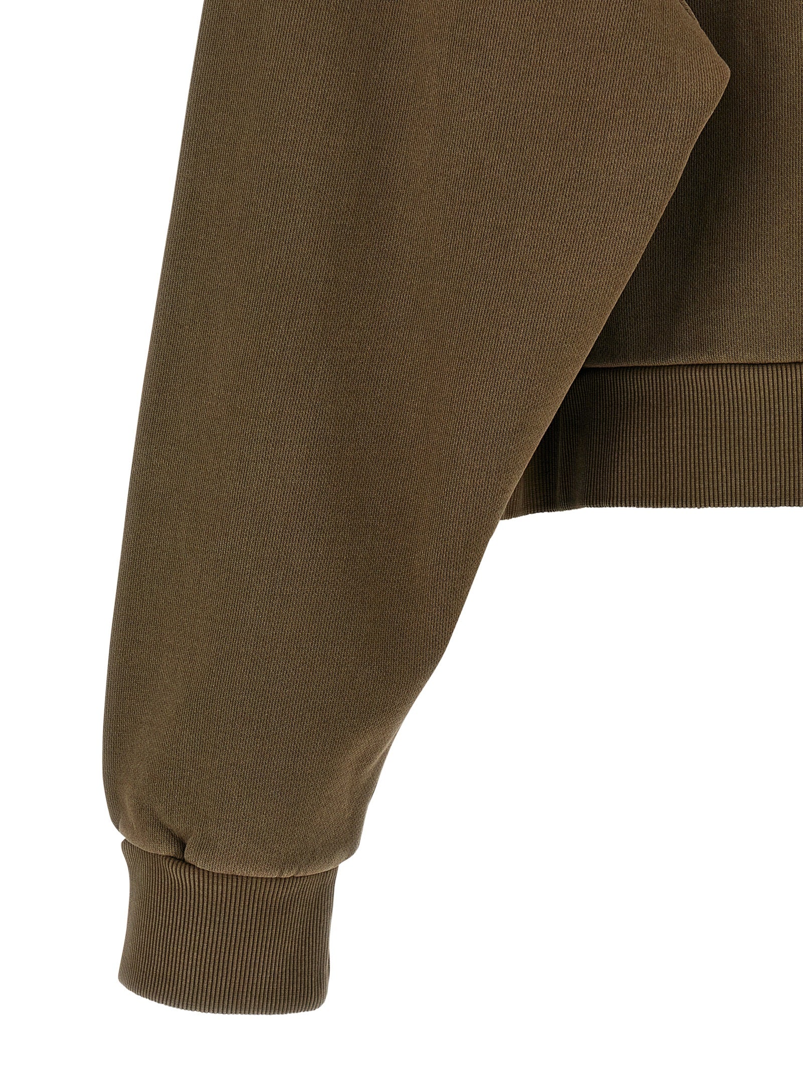 Entire Studios Eternal Zip Washed Hoodie — Brown Topwear