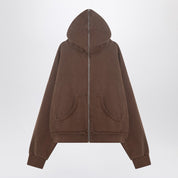 Brown Oversized Cotton Sweatshirt — Entire Studios