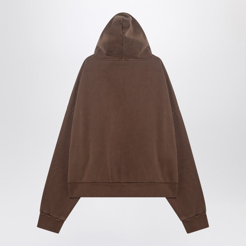 Brown Oversized Cotton Sweatshirt — Entire Studios