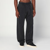 Entire Studios Washed black cotton jogging pants