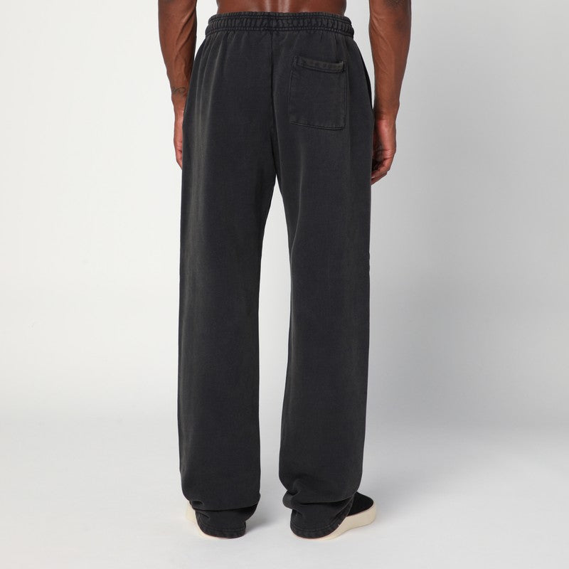 Entire Studios Washed black cotton jogging pants