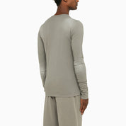 Entire Studios Washed-out grey crew-neck T-shirt in organic cotton