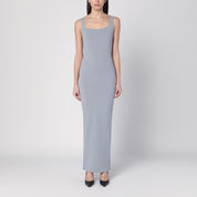 Long grey dress in nylon blend — Entire Studios