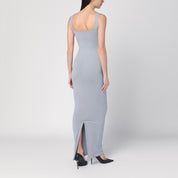 Long grey dress in nylon blend — Entire Studios