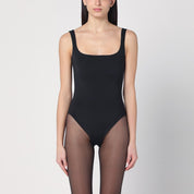 Black Nylon-Blend Bodysuit — Entire Studios