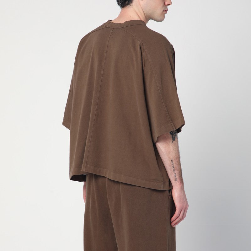 Entire Studios Cotton brown over T-shirt oversized fit
