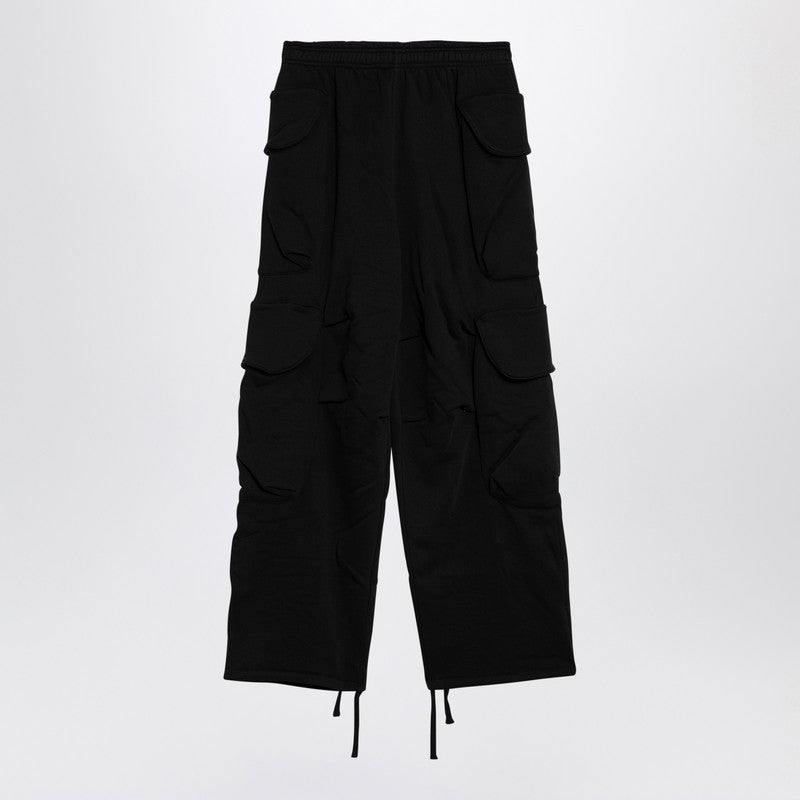 Entire Studios Organic cotton black cargo trousers
