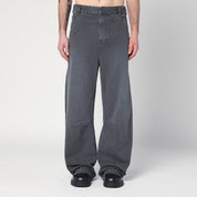 Washed Grey Denim Trousers — Entire Studios